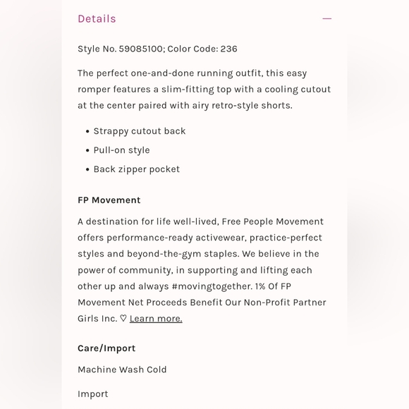 Free People Movement Righteous Runsie - Picture 4 of 6